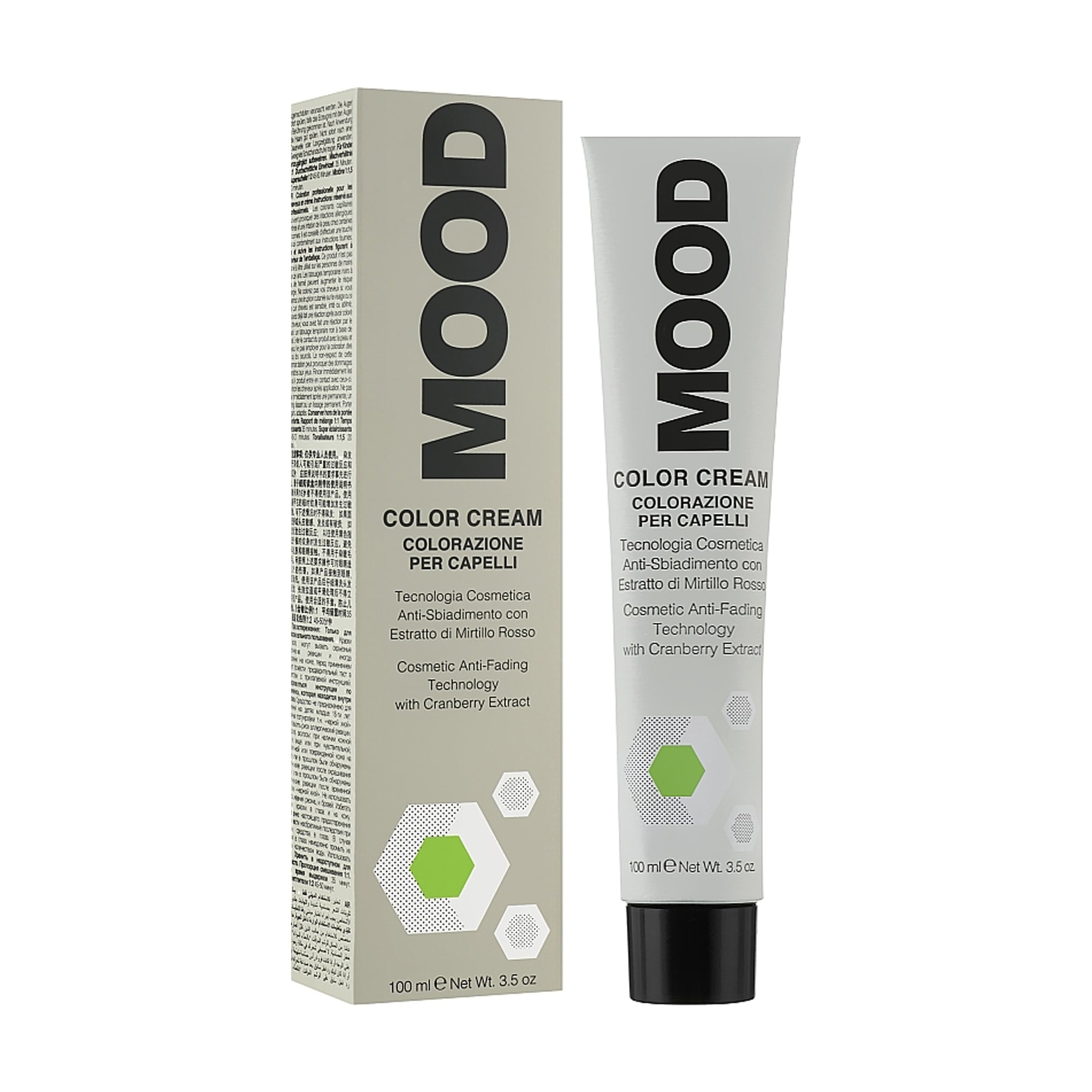 Перманентна крем-фарба для волосся Mood Color Cream 1 Black, 100 мл